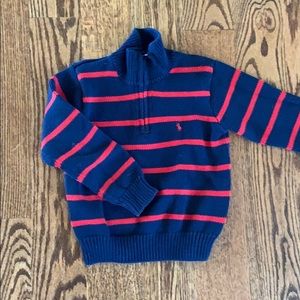 Ralph Lauren three quarter zip sweaters